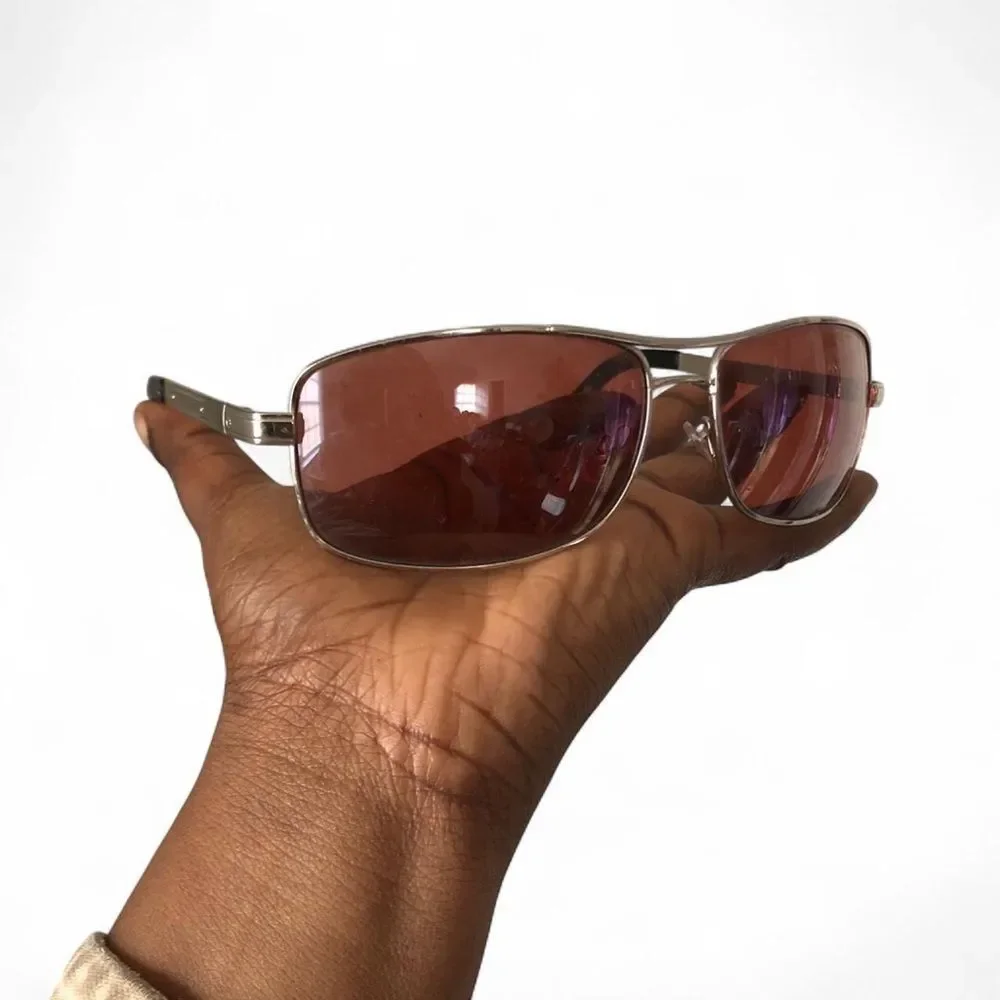 Men Y2K 2000s Aviator Flight Bomber Vintage Sunglasses Metal Hip Hop Grunge Goth